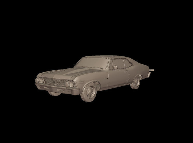 CHEVROLET NOVA SS 396 1969 3D PRINT MODEL 3D print model