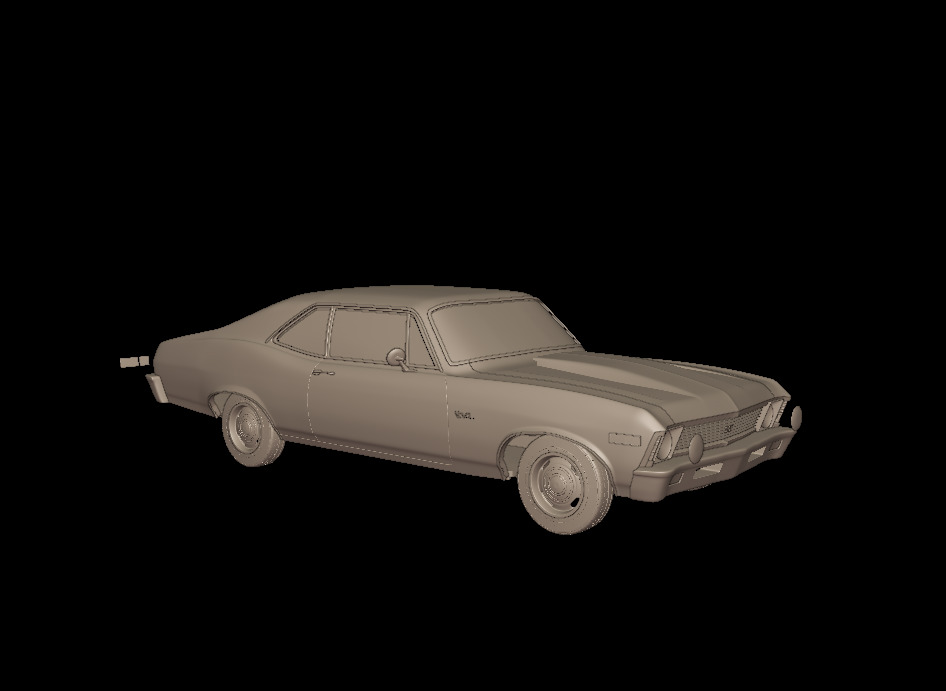 CHEVROLET NOVA SS 396 1969 3D PRINT MODEL 3D print model_1