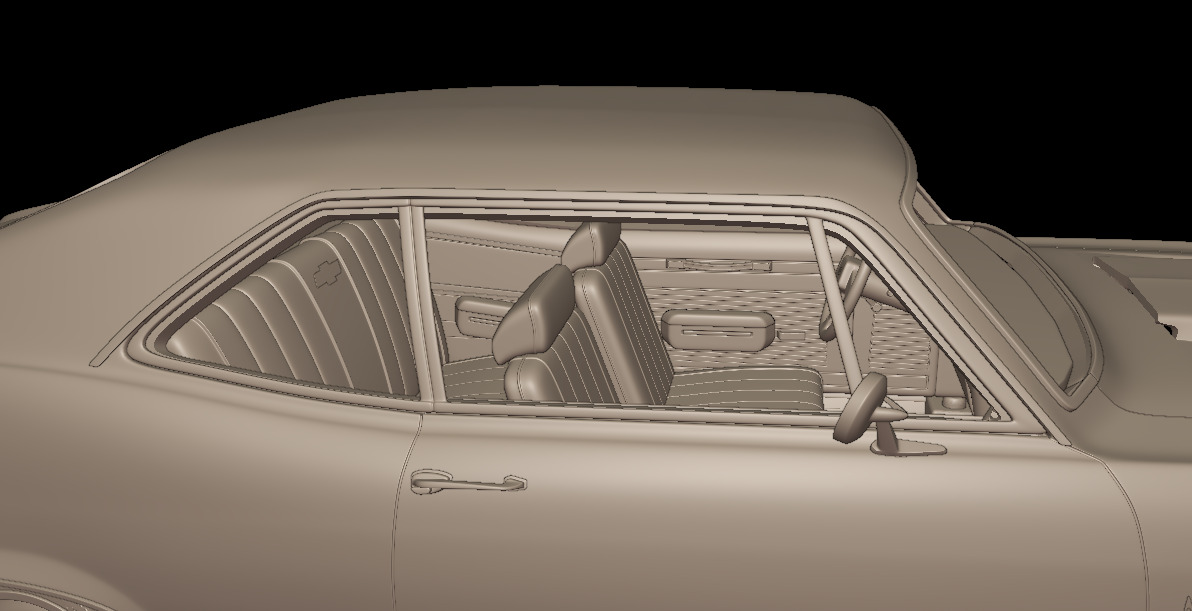 CHEVROLET NOVA SS 396 1969 3D PRINT MODEL 3D print model_6