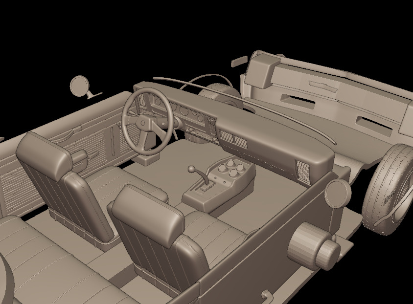 CHEVROLET NOVA SS 396 1969 3D PRINT MODEL 3D print model_9