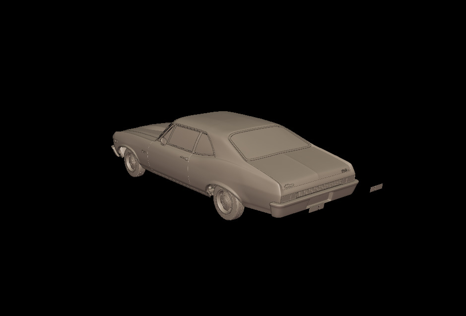 CHEVROLET NOVA SS 396 1969 3D PRINT MODEL 3D print model_3