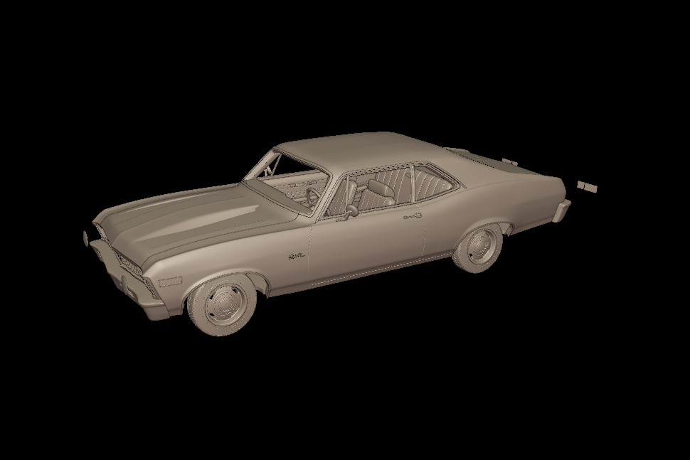 CHEVROLET NOVA SS 396 1969 3D PRINT MODEL 3D print model_4