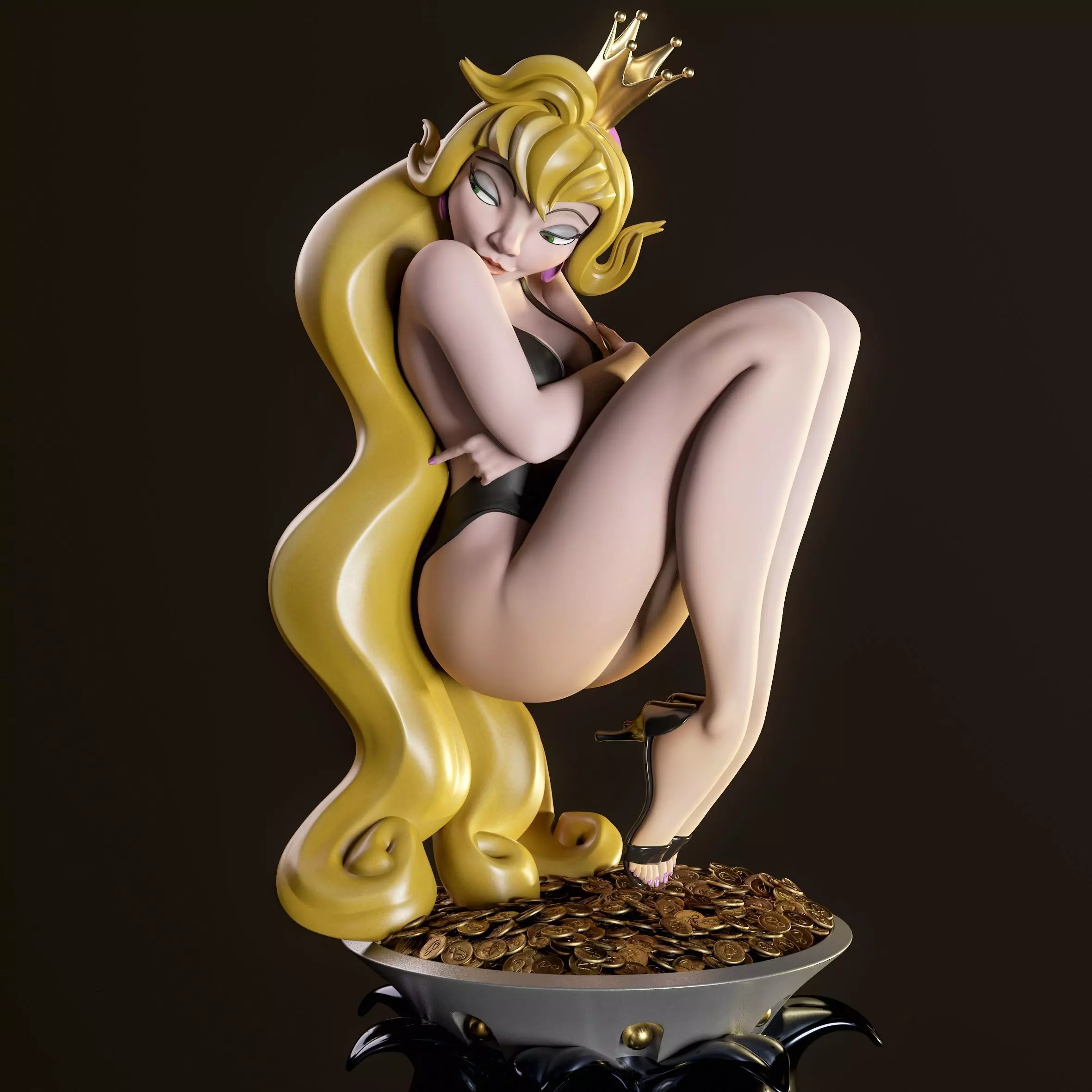 Princess Daphne Dragons Lair 3D print model_0