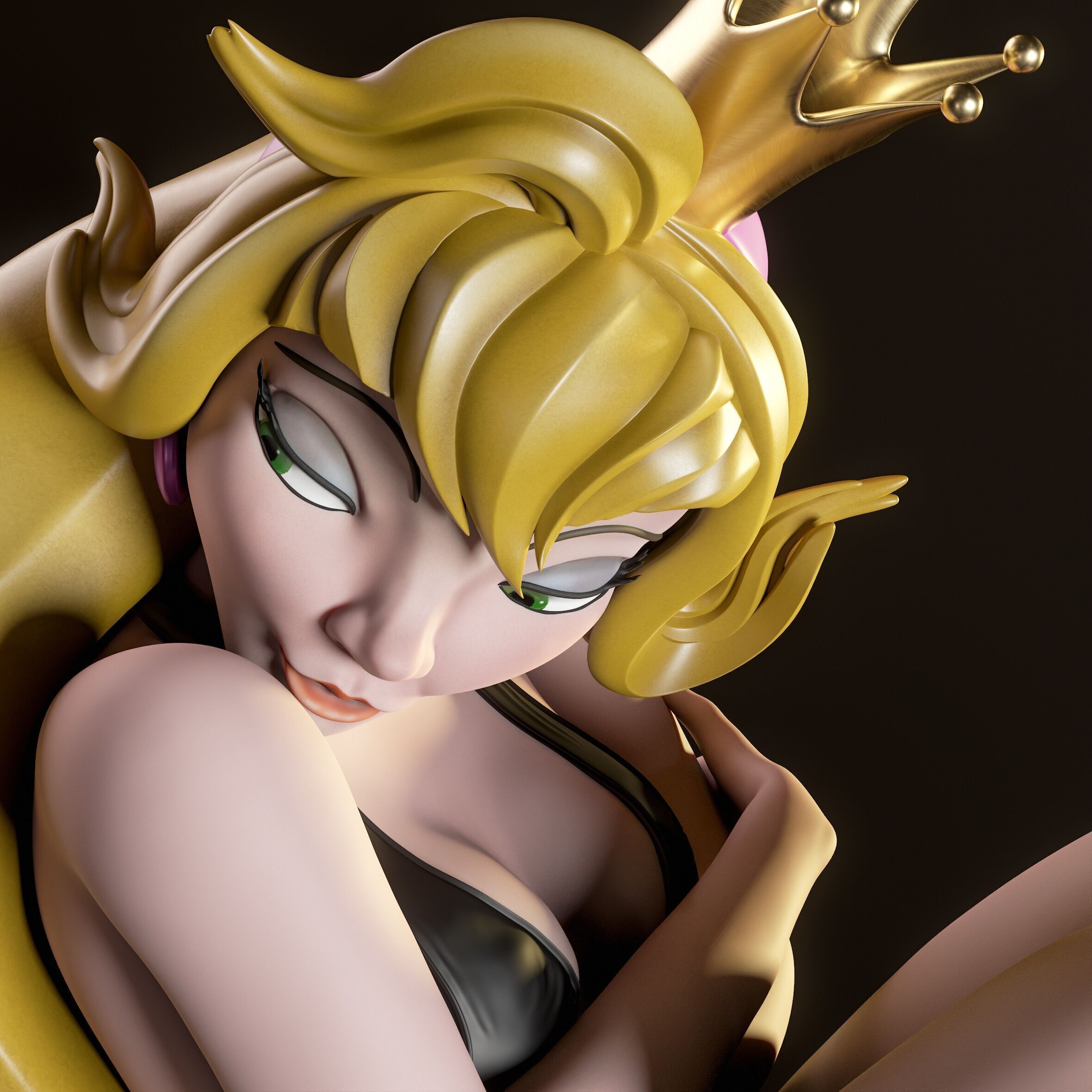 Princess Daphne Dragons Lair 3D print model_5