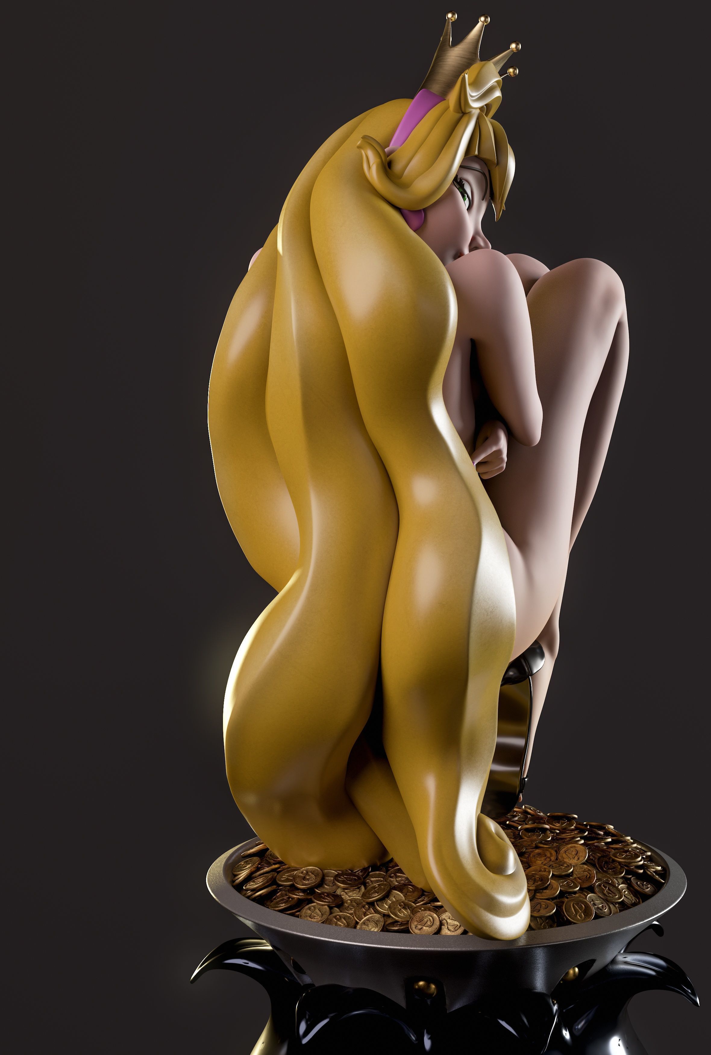 Princess Daphne Dragons Lair 3D print model_3