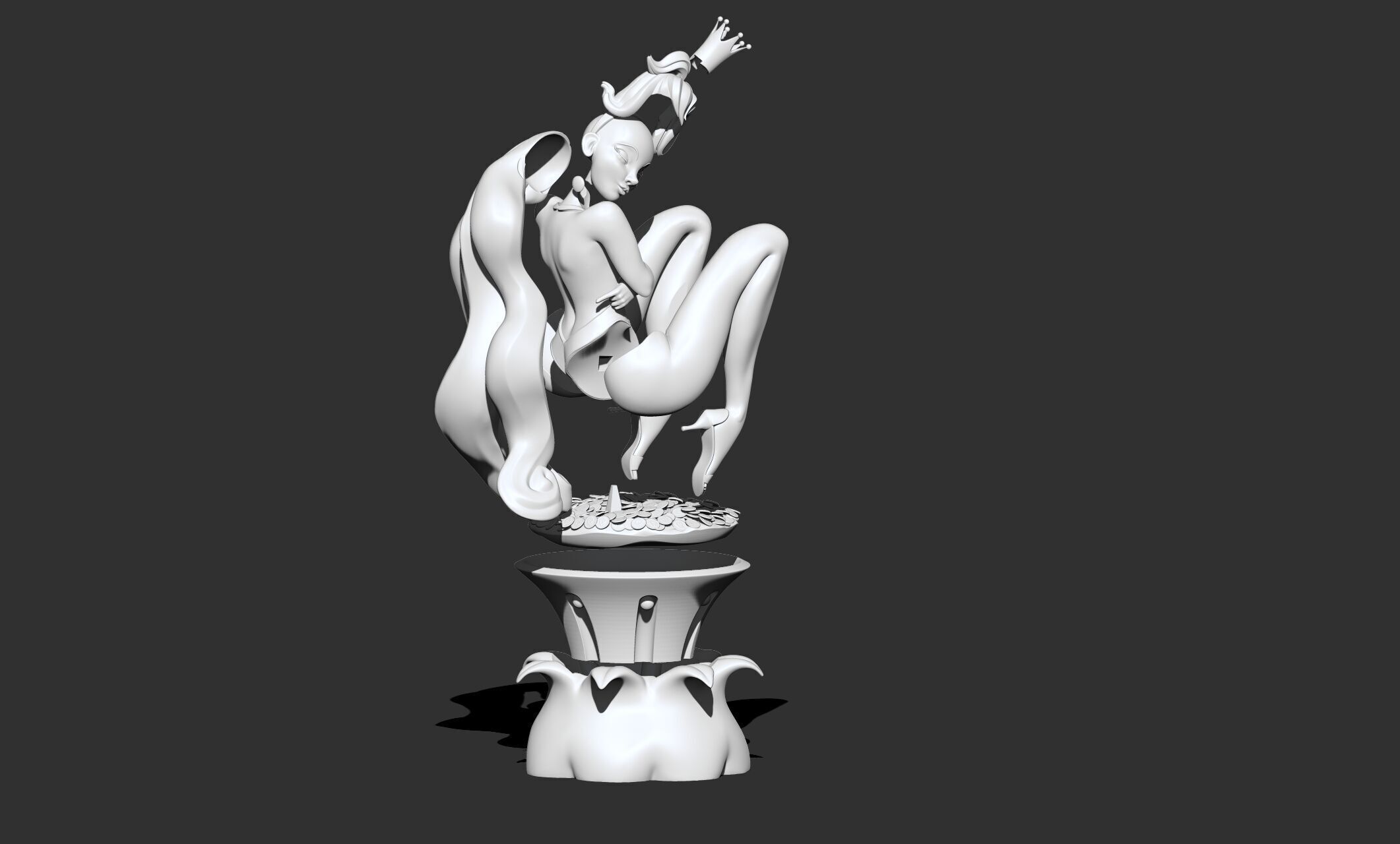 Princess Daphne Dragons Lair 3D print model_10