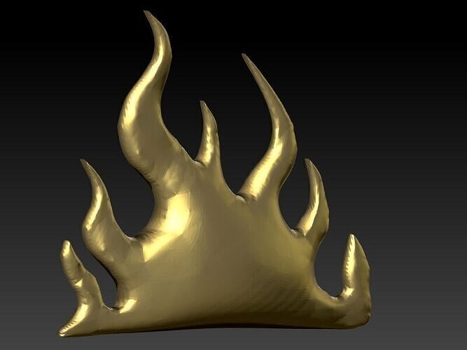 Fire Flame Charm Flamming Necklace Pendant Jewelry  3D print model