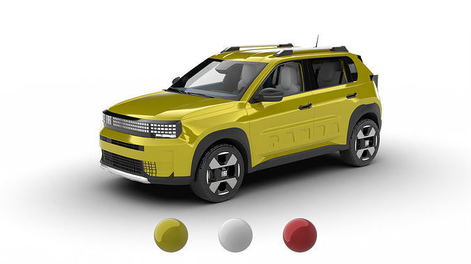 Fiat Grande Panda Hybrid 2025 3d model 3D model