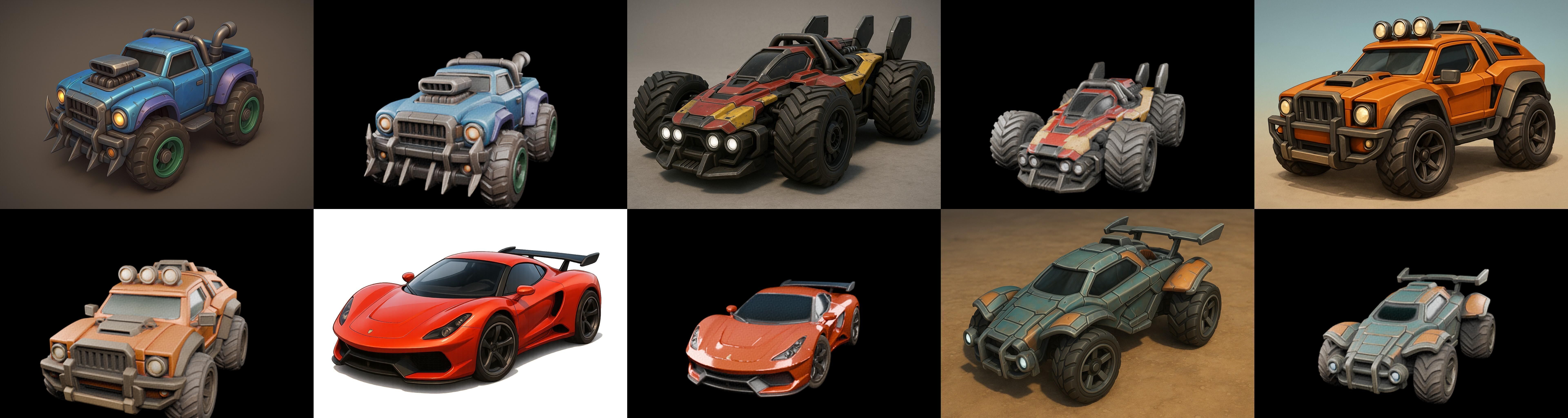 Gt one Car bundle 8 pack 100 glb 3D model_11