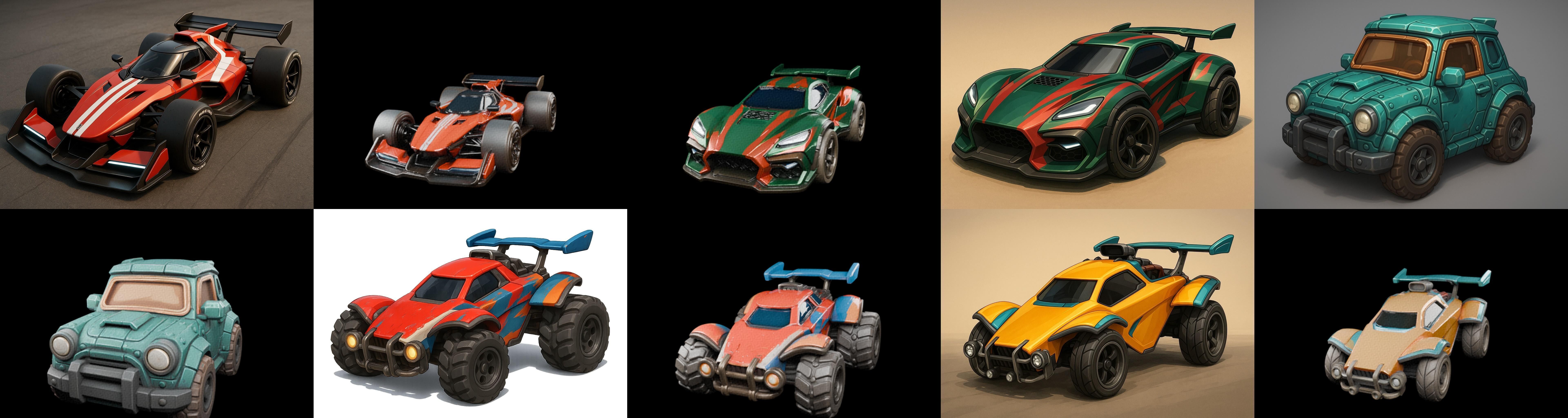 Gt one Car bundle 8 pack 100 glb 3D model_4