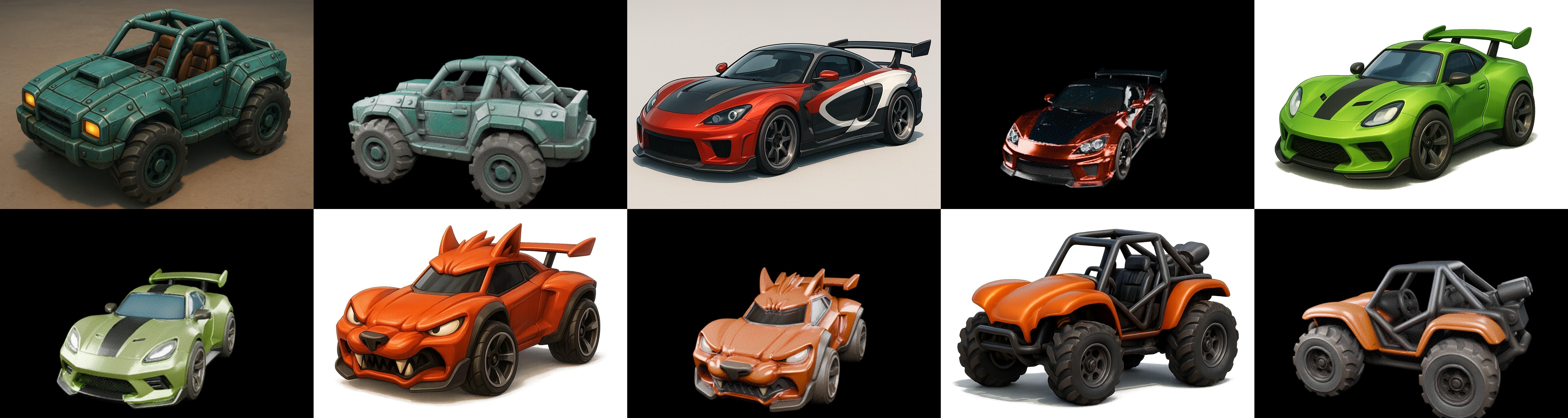 Gt one Car bundle 8 pack 100 glb 3D model_8
