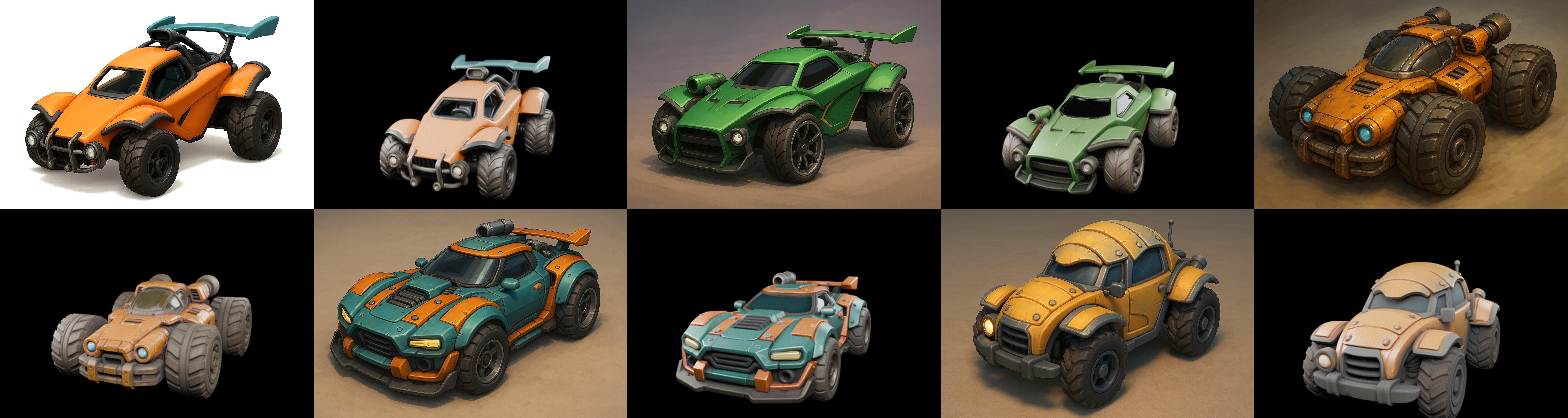 Gt one Car bundle 8 pack 100 glb 3D model_19