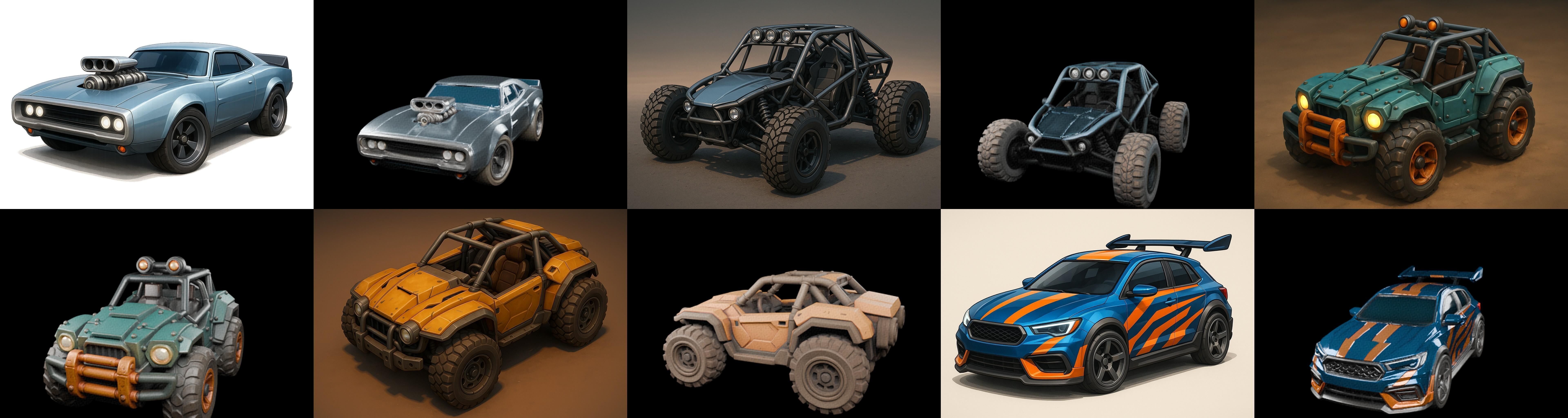 Gt one Car bundle 8 pack 100 glb 3D model_10