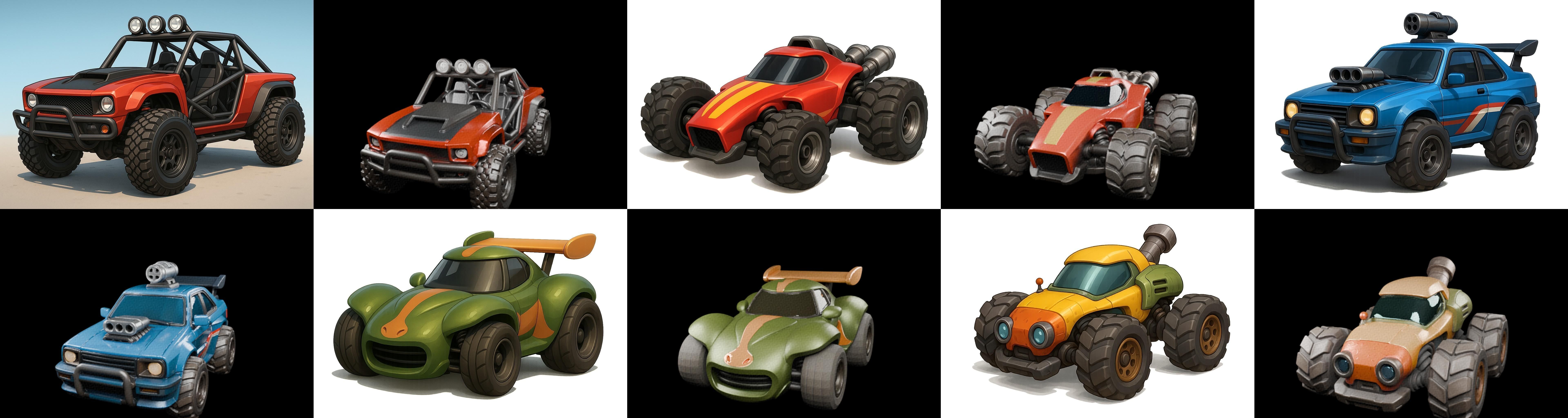 Gt one Car bundle 8 pack 100 glb 3D model_17