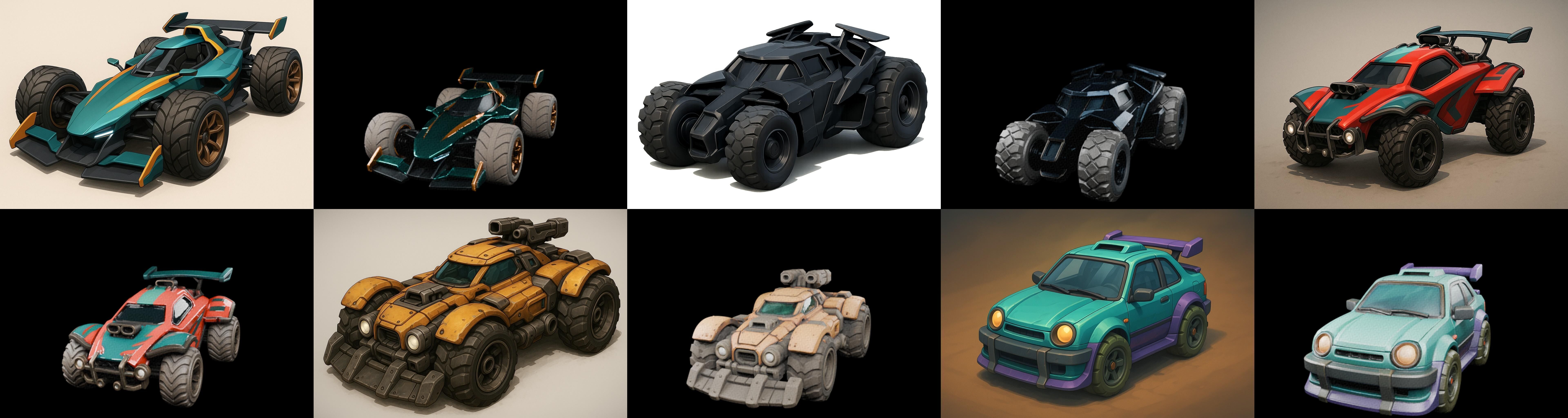 Gt one Car bundle 8 pack 100 glb 3D model_15