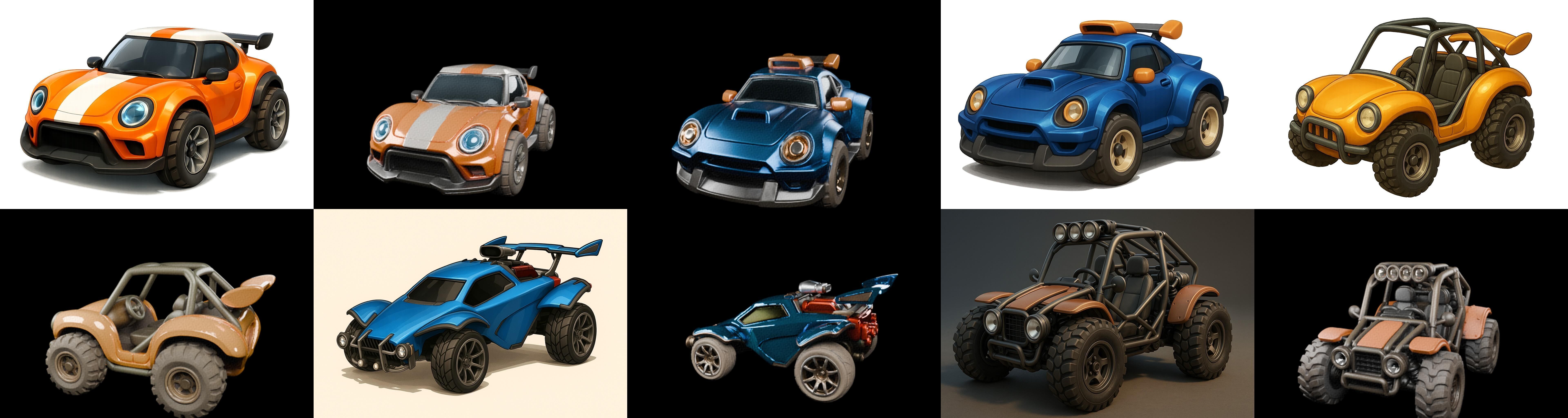 Gt one Car bundle 8 pack 100 glb 3D model_16