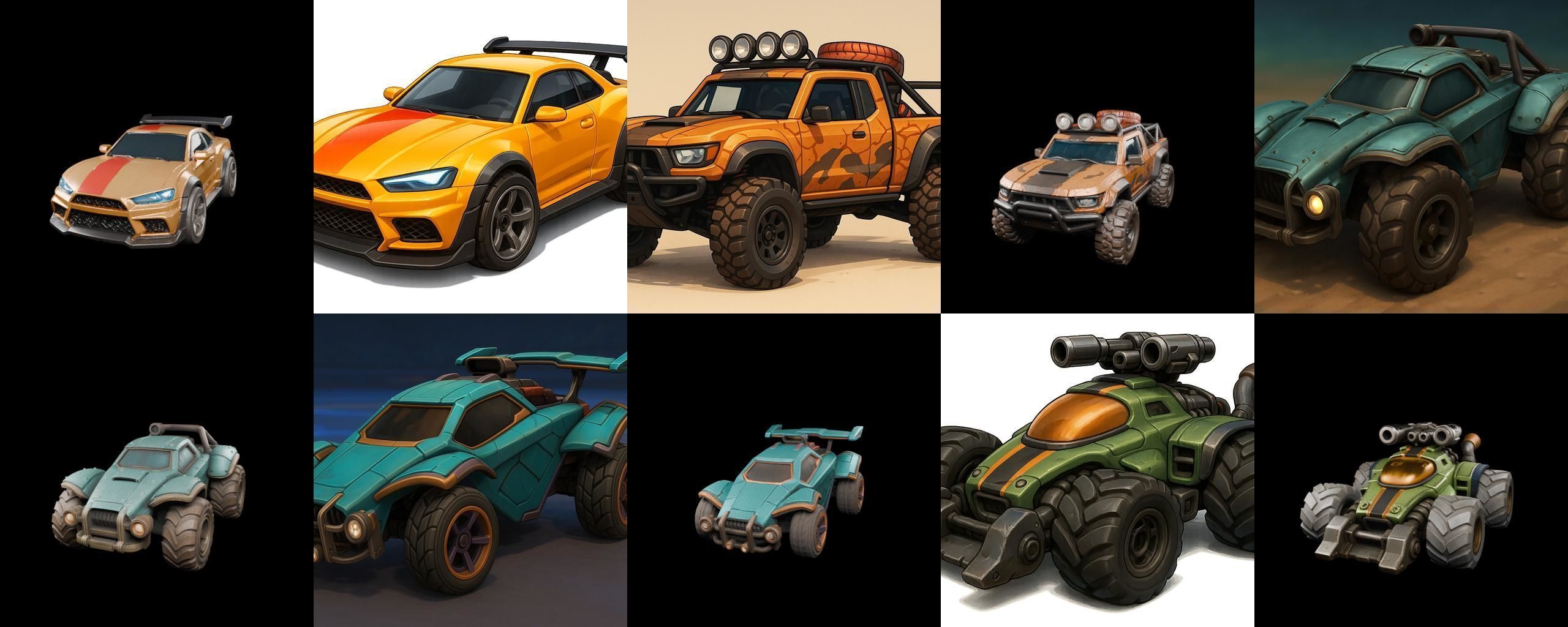 Gt one Car bundle 8 pack 100 glb 3D model_5