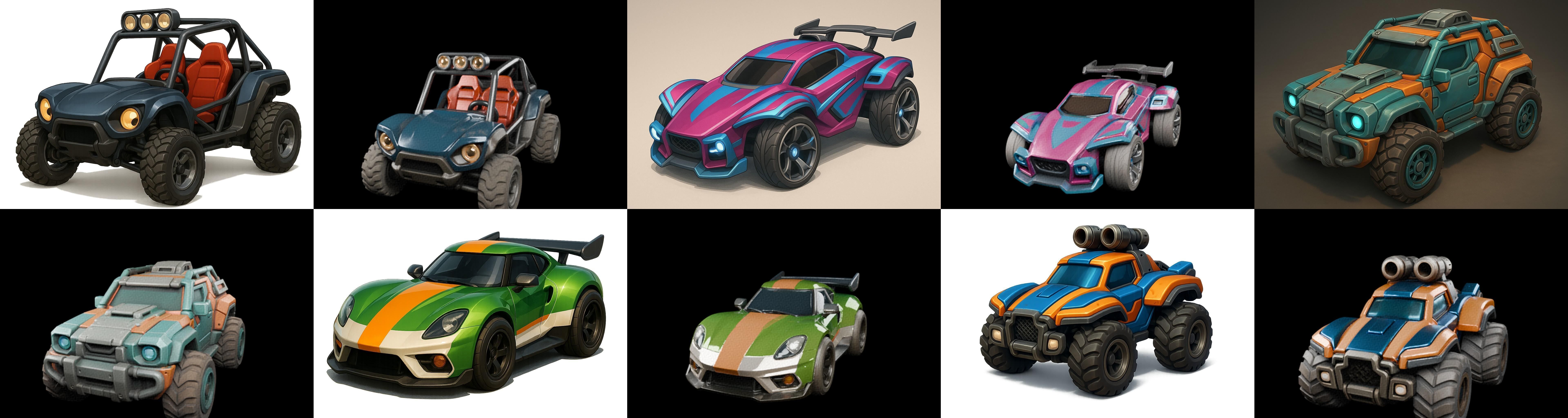 Gt one Car bundle 8 pack 100 glb 3D model_9