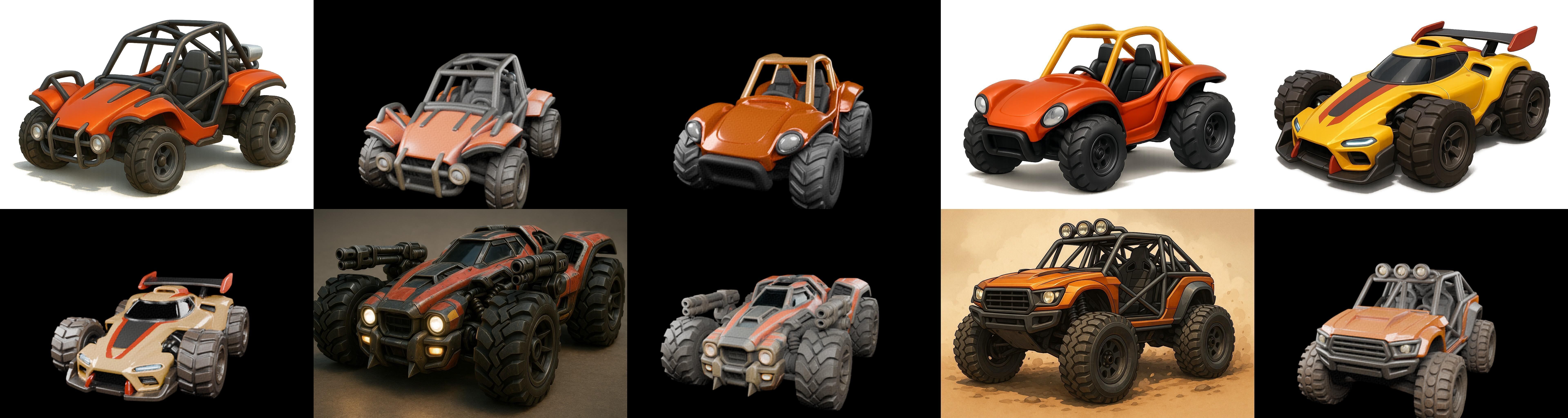 Gt one Car bundle 8 pack 100 glb 3D model_6