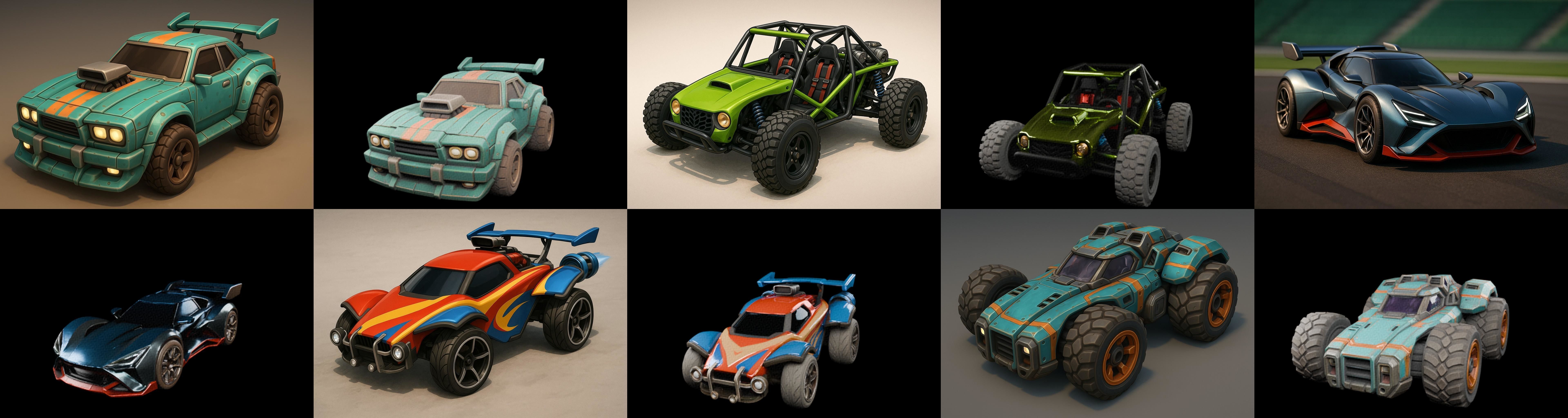 Gt one Car bundle 8 pack 100 glb 3D model_13