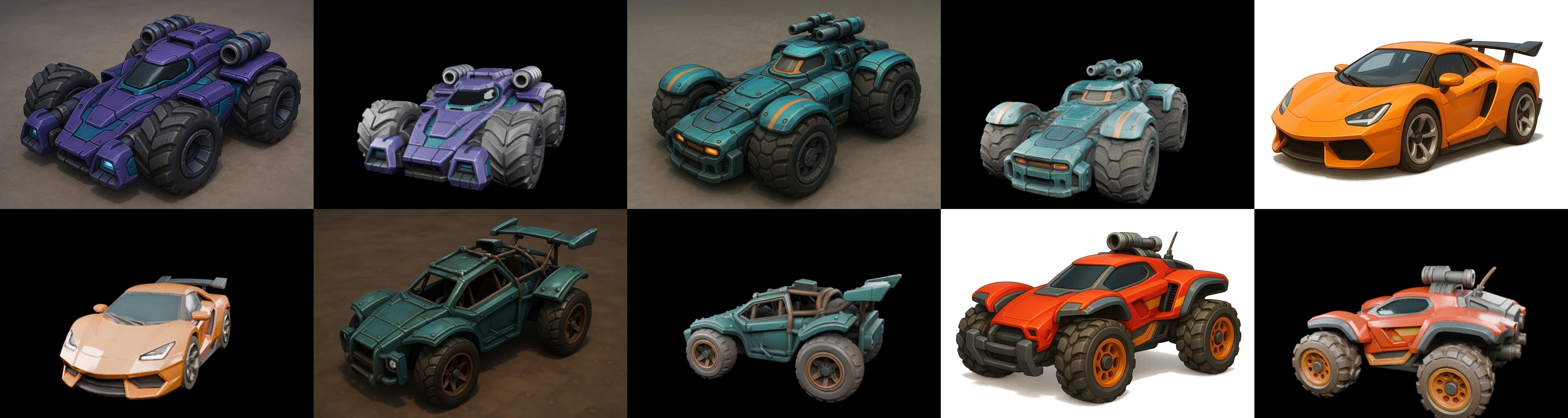 Gt one Car bundle 8 pack 100 glb 3D model_2