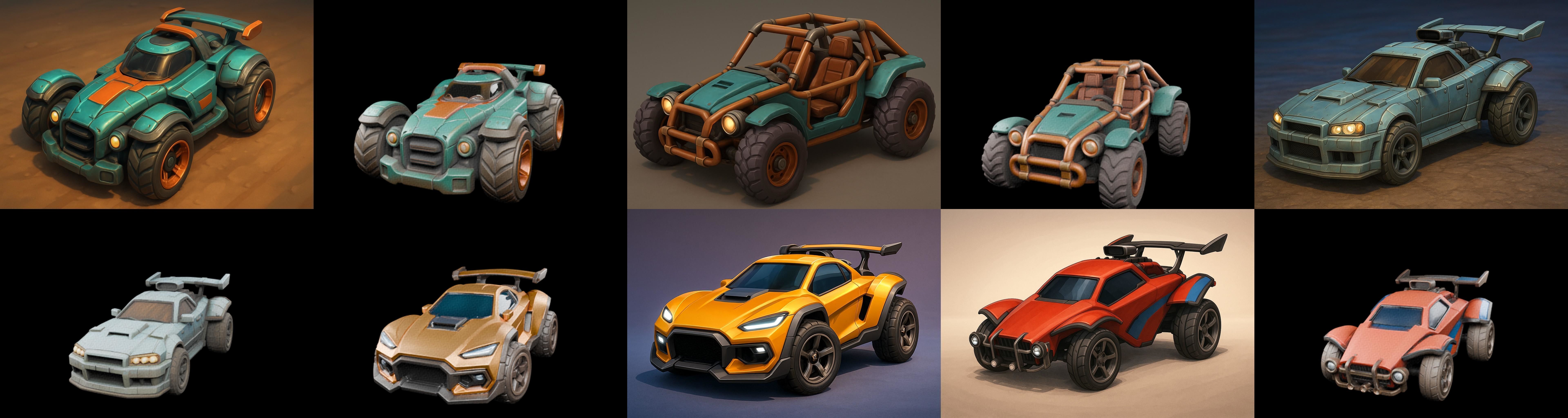 Gt one Car bundle 7 pack 100 glb 3D model_17