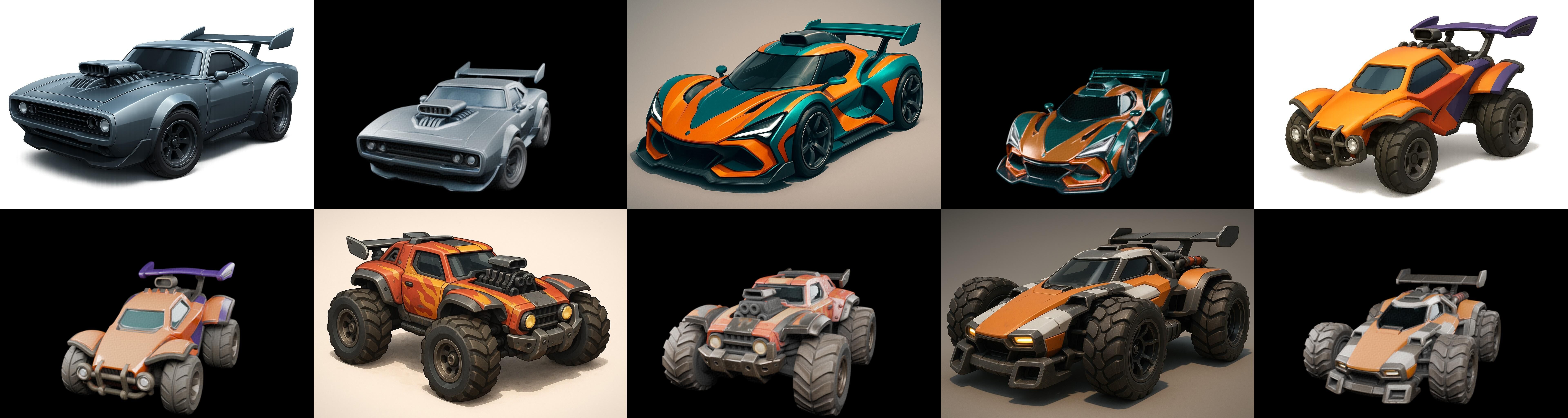 Gt one Car bundle 7 pack 100 glb 3D model_4