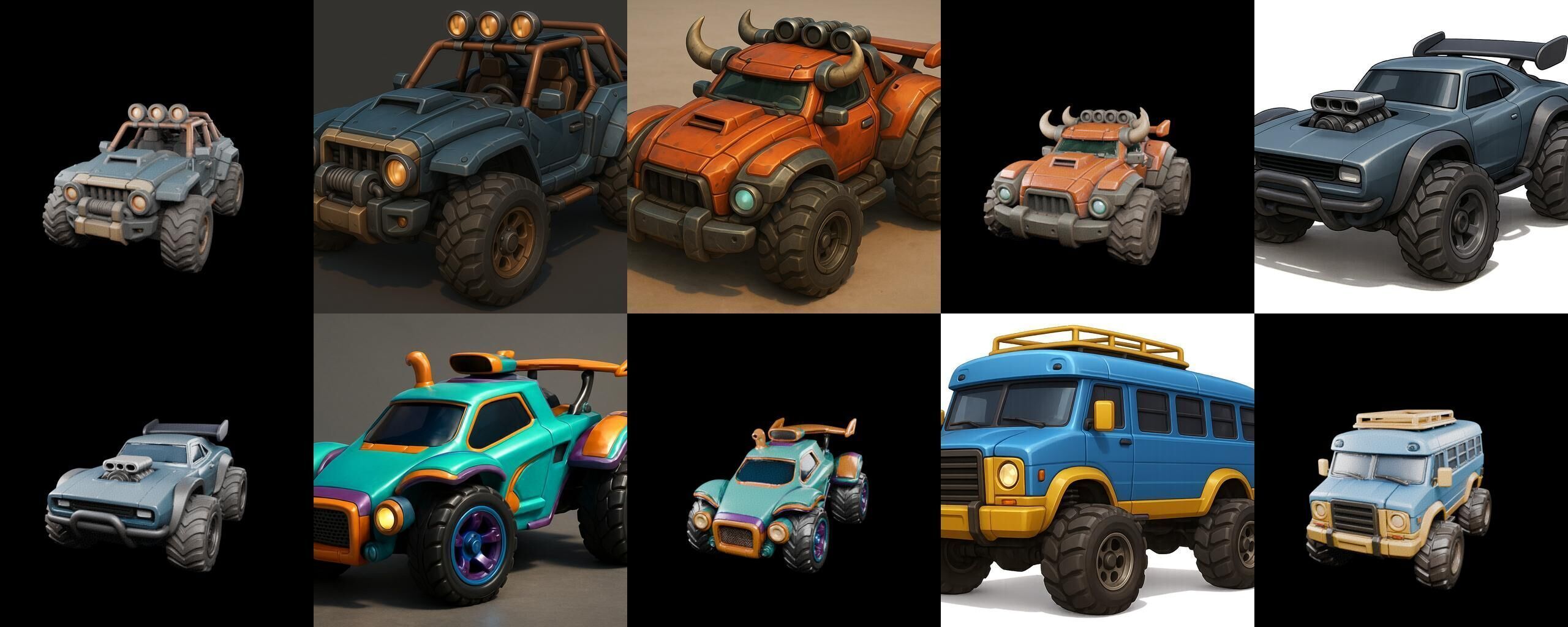 Gt one Car bundle 7 pack 100 glb 3D model_19