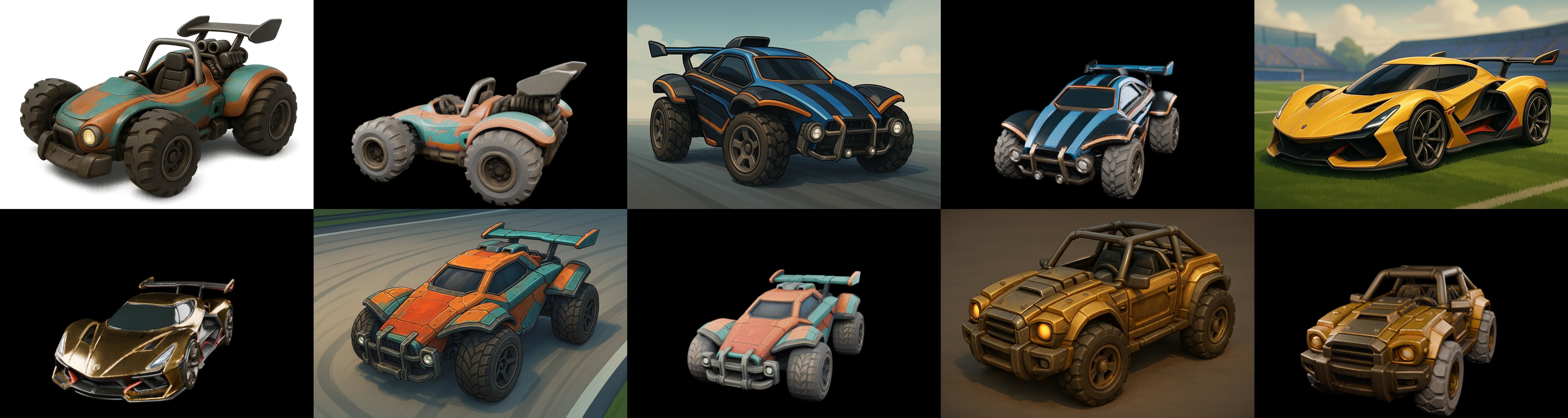 Gt one Car bundle 7 pack 100 glb 3D model_5