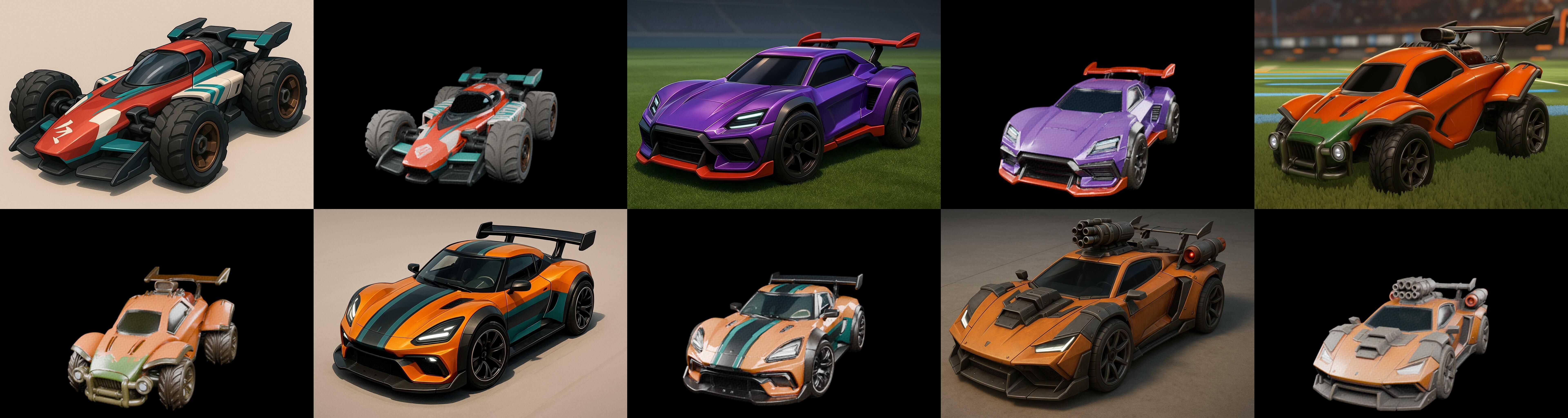 Gt one Car bundle 7 pack 100 glb 3D model_9