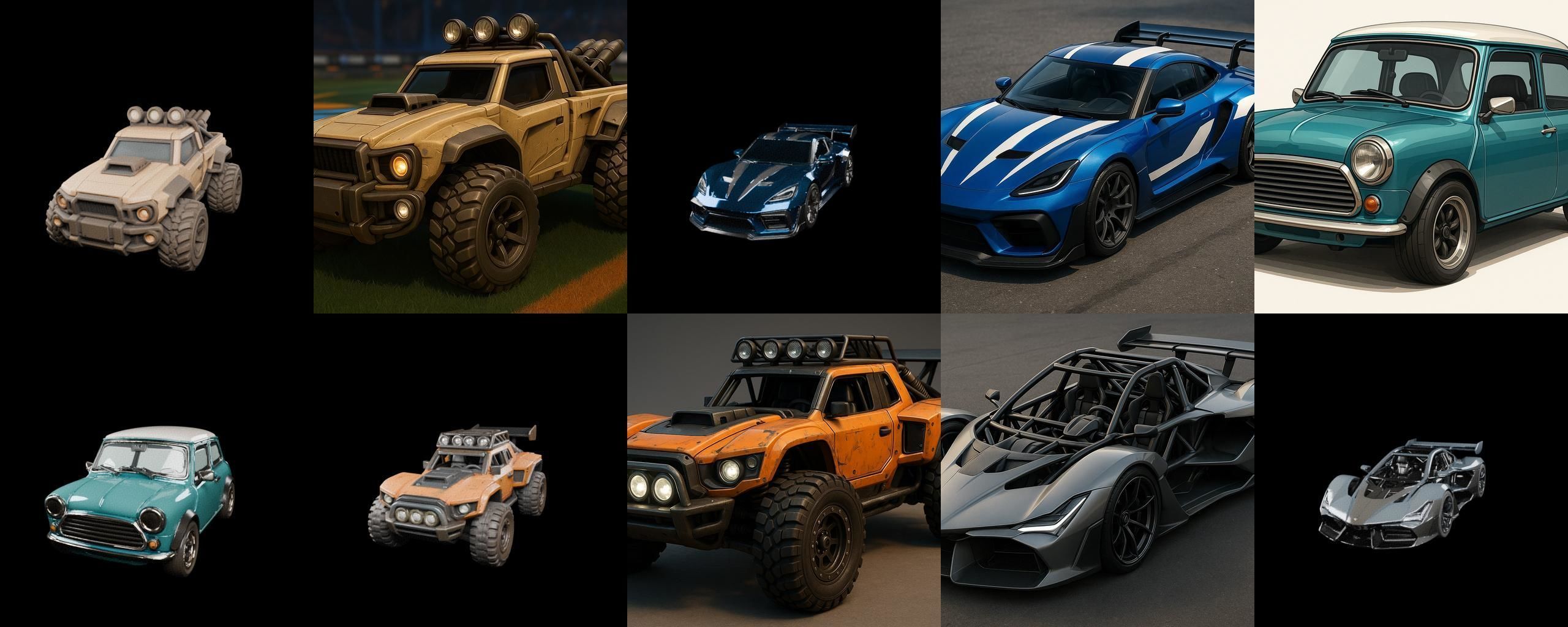Gt one Car bundle 7 pack 100 glb 3D model_14
