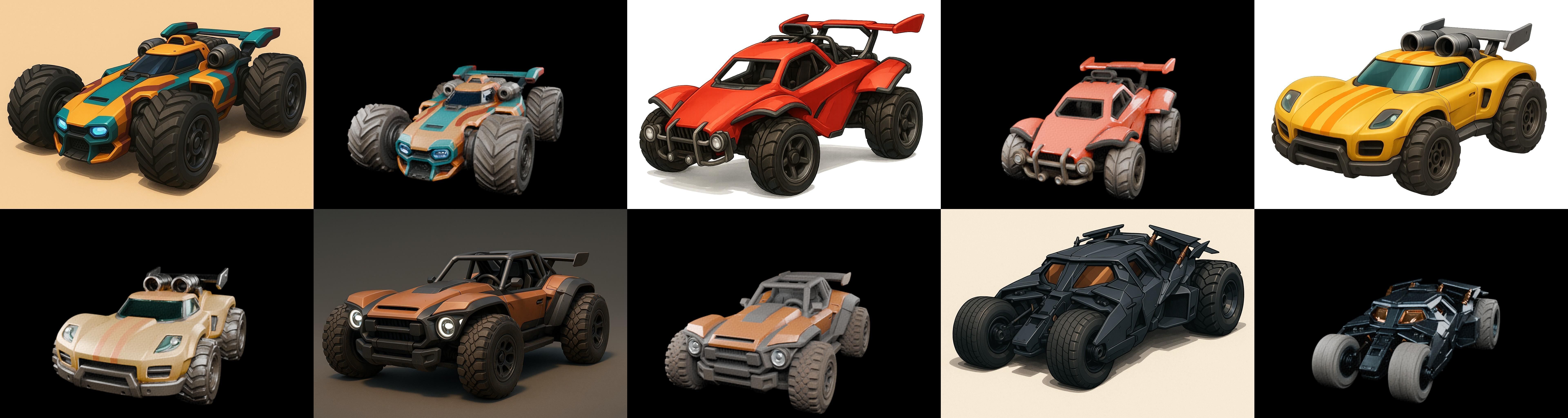 Gt one Car bundle 7 pack 100 glb 3D model_2