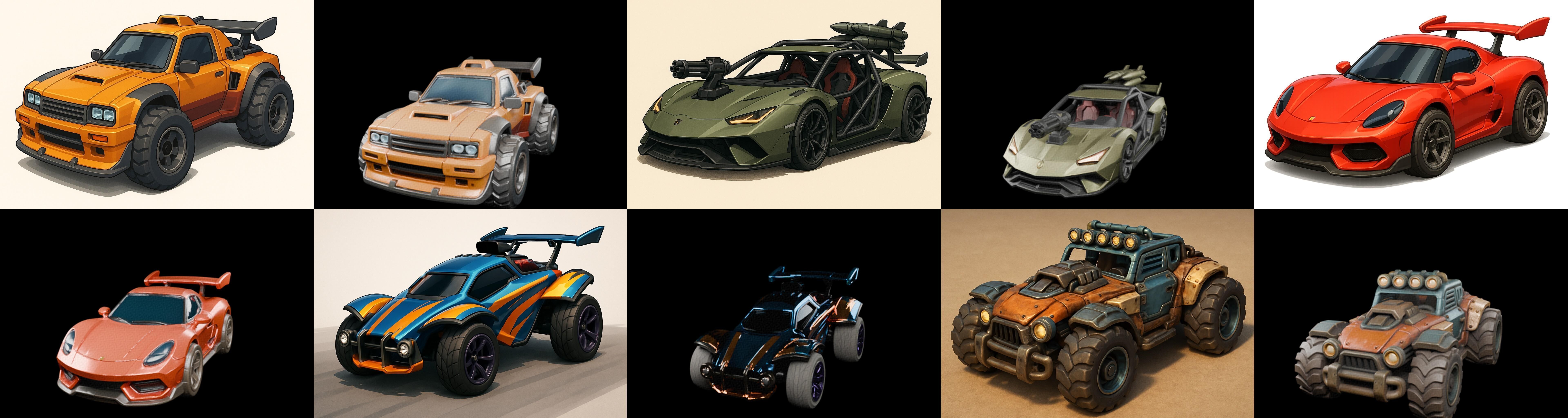 Gt one Car bundle 7 pack 100 glb 3D model_18