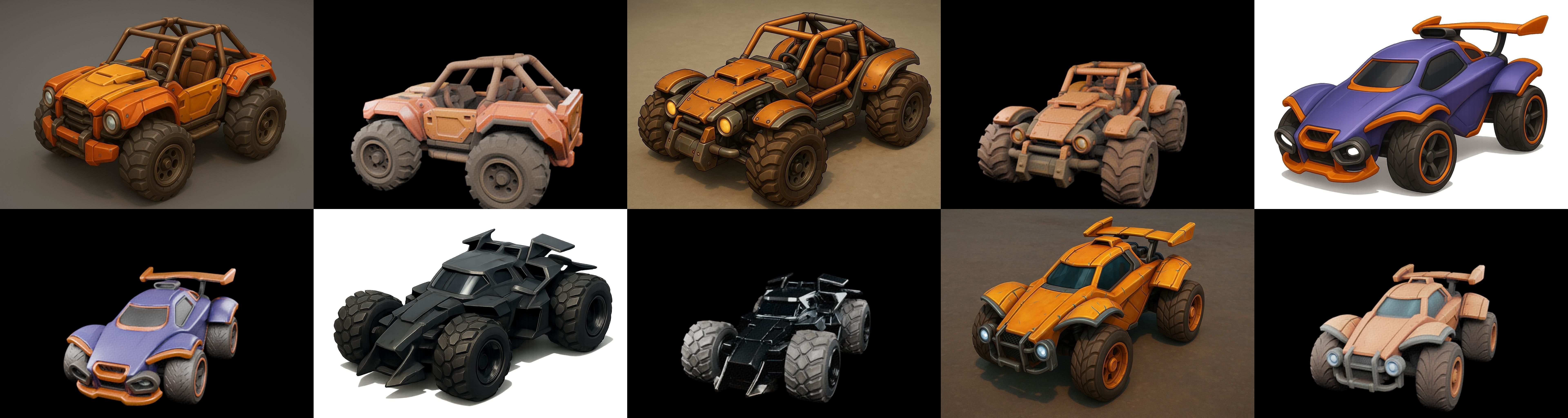 Gt one Car bundle 7 pack 100 glb 3D model_12