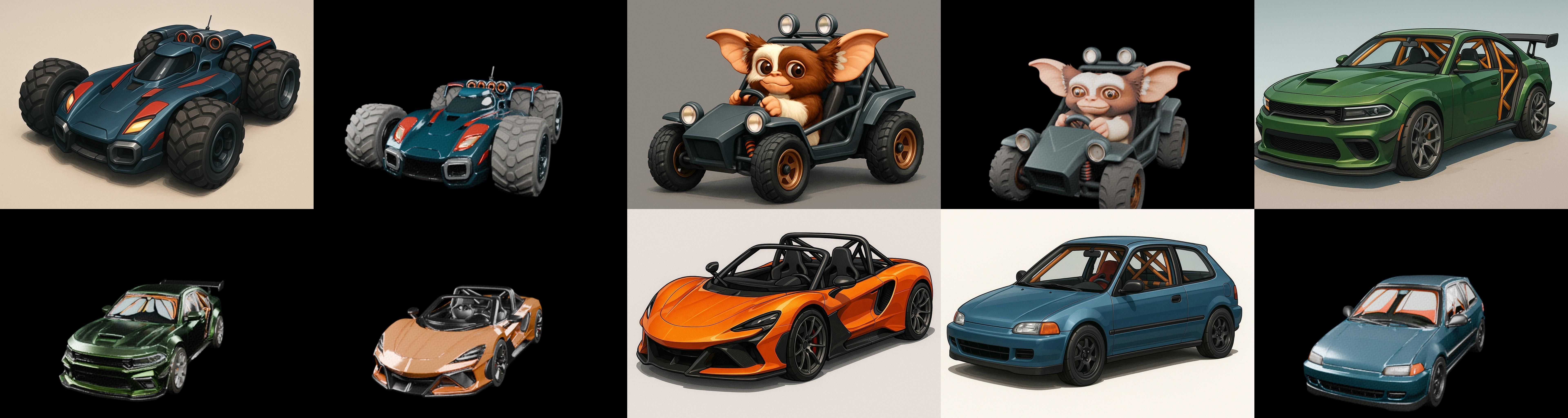 Gt one Car bundle 7 pack 100 glb 3D model_10