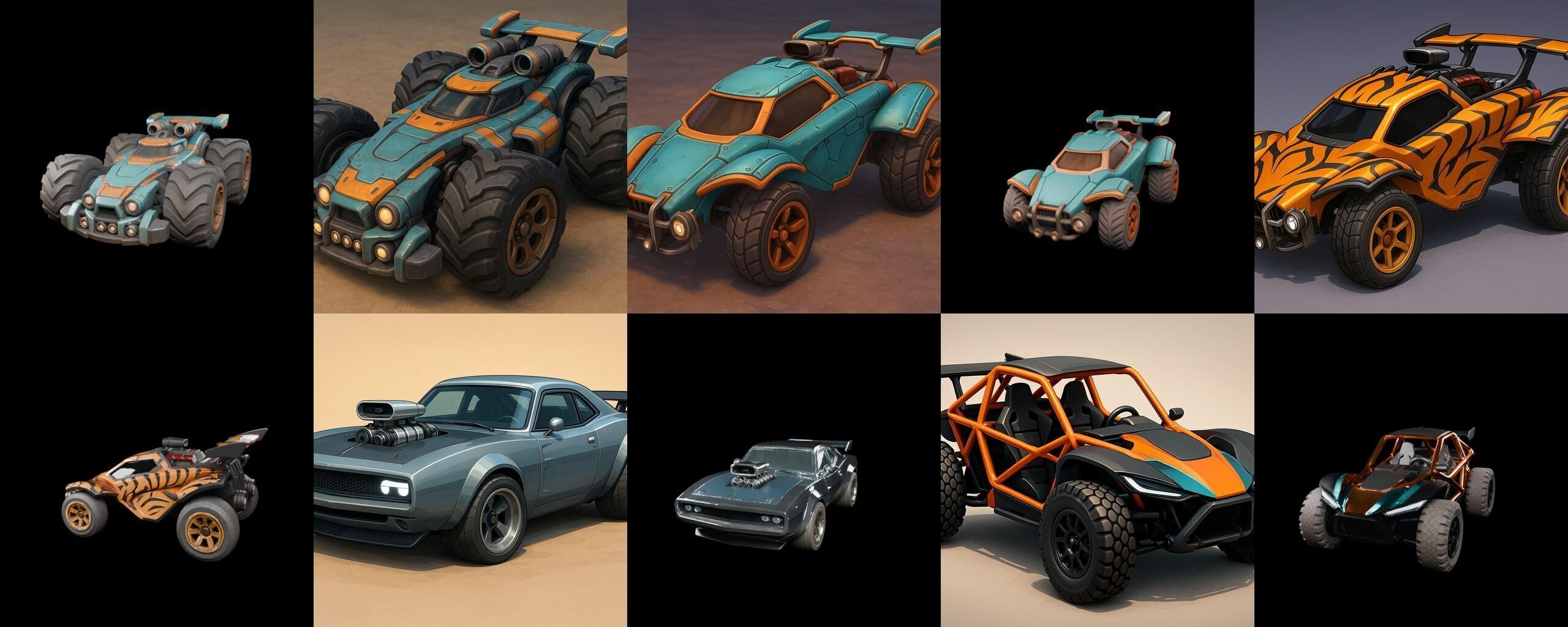 Gt one Car bundle 7 pack 100 glb 3D model_8