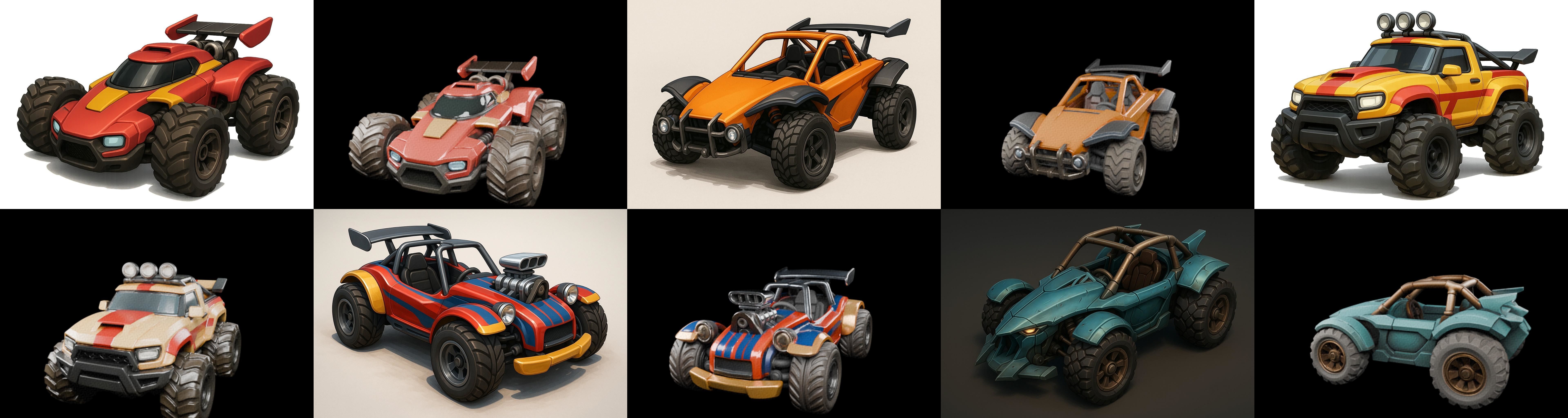 Gt one Car bundle 7 pack 100 glb 3D model_11