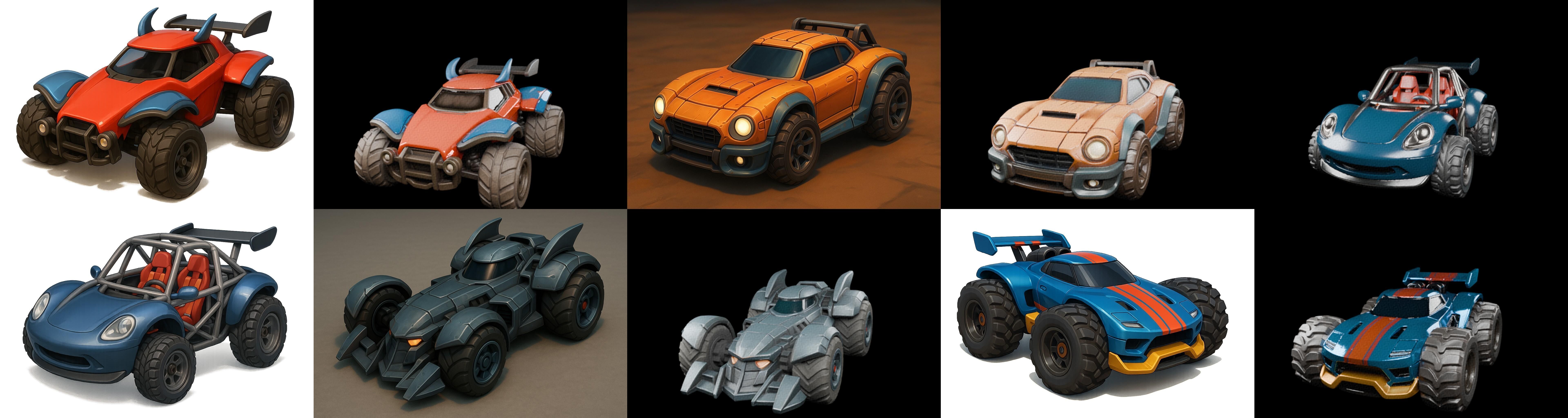 Gt one Car bundle 7 pack 100 glb 3D model_7