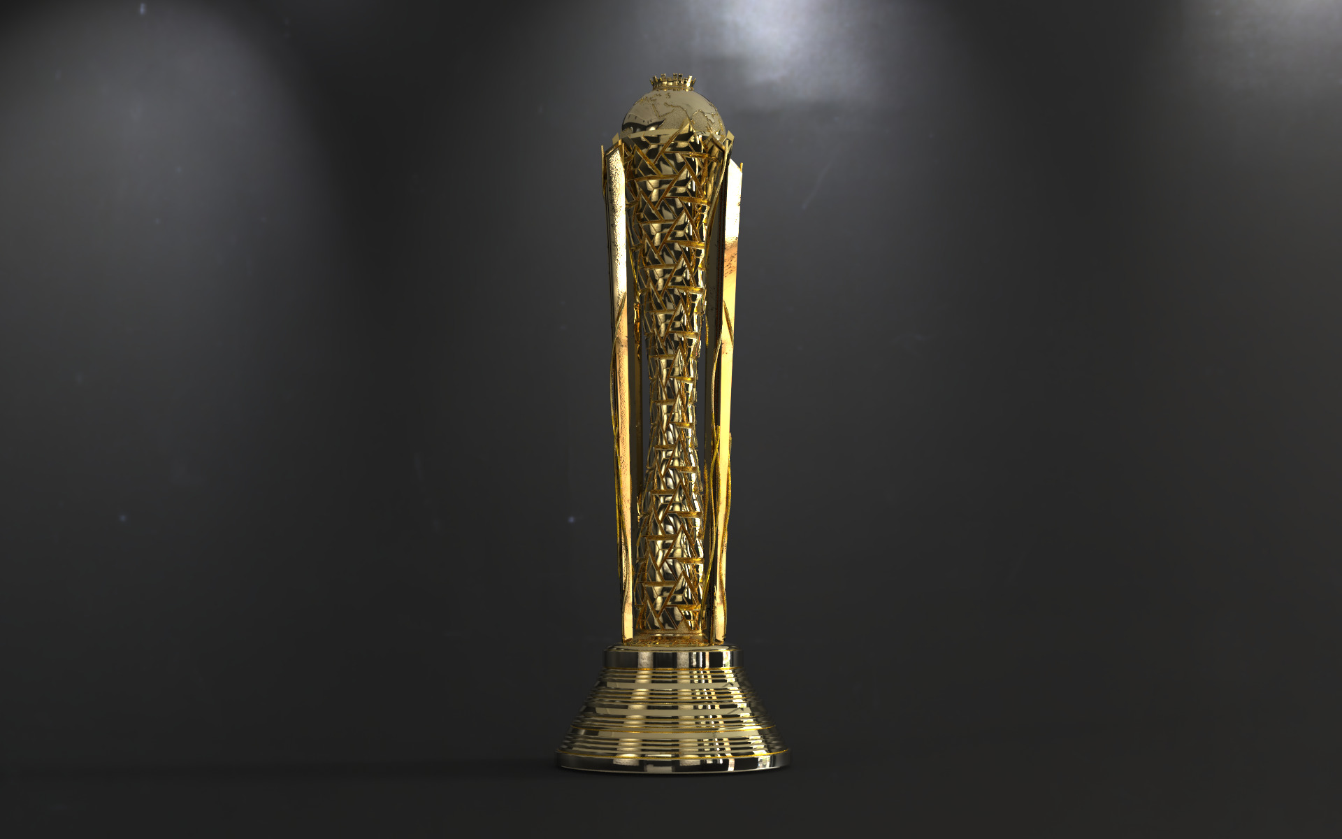 Esports world cup in Saudia - online digital games award trophy 3D model_7