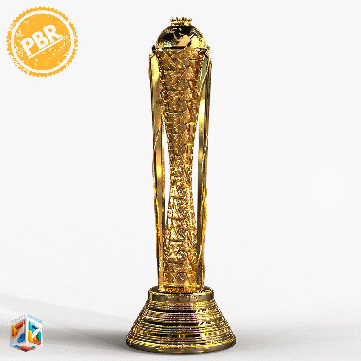 Esports world cup in Saudia - online digital games award trophy 3D model_17