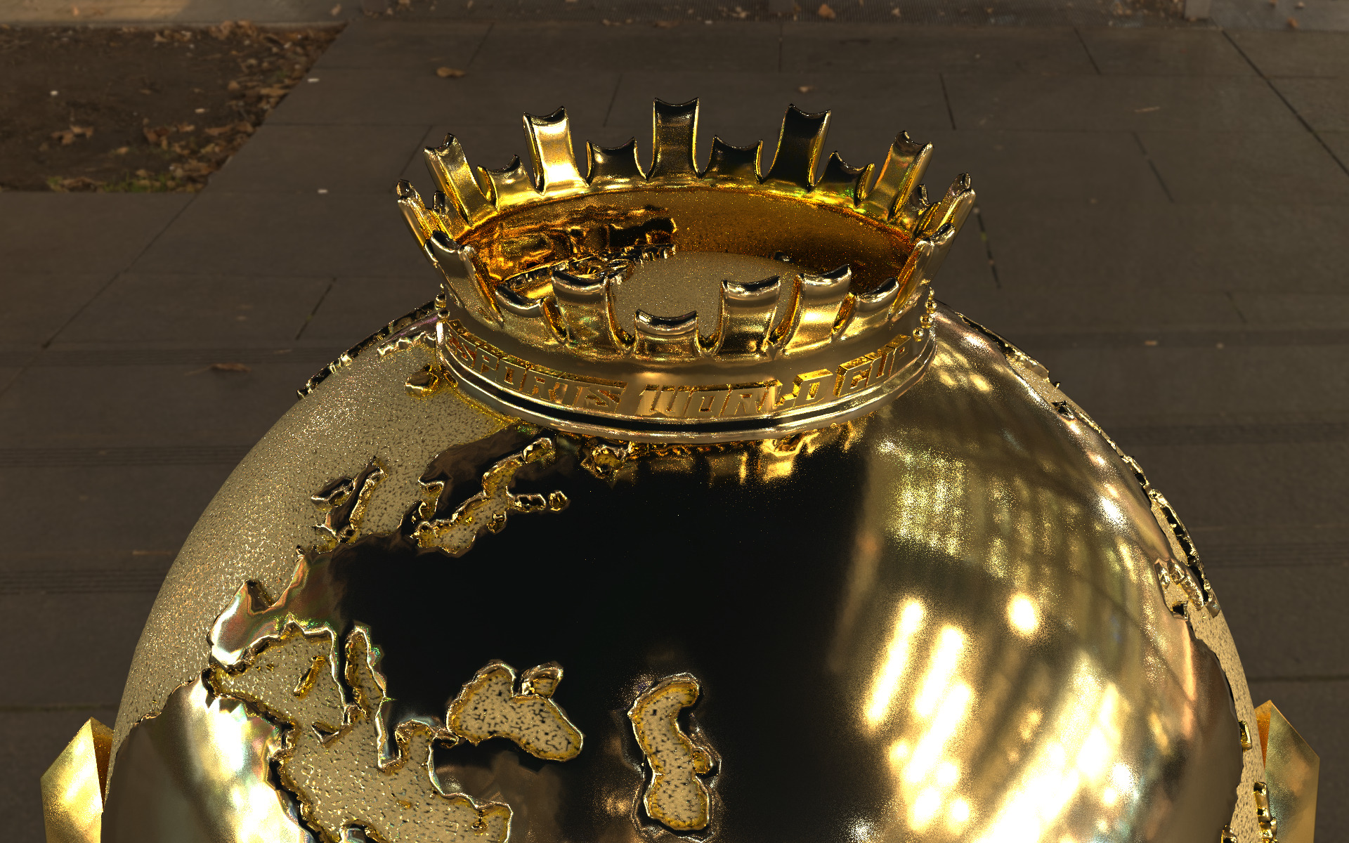 Esports world cup in Saudia - online digital games award trophy 3D model_14