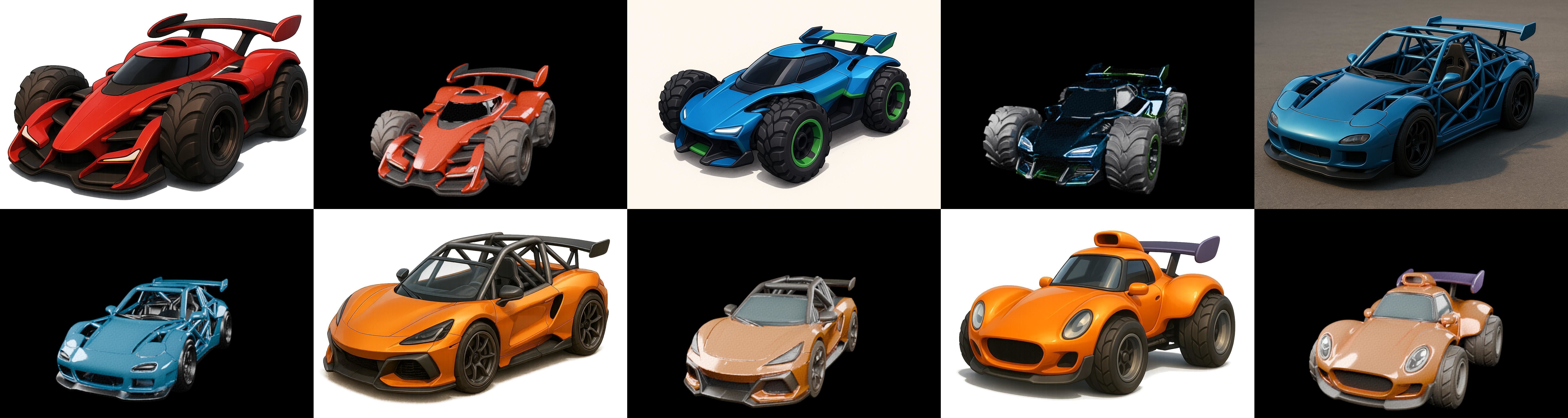 Gt one Car bundle 2 pack 100 glb 3D model_3