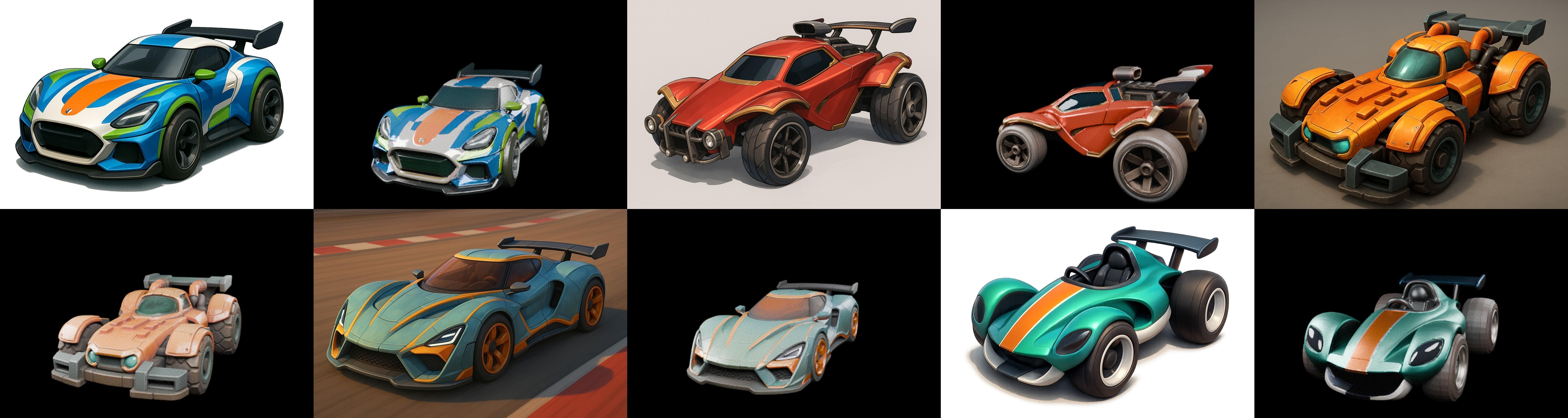 Gt one Car bundle 2 pack 100 glb 3D model_17