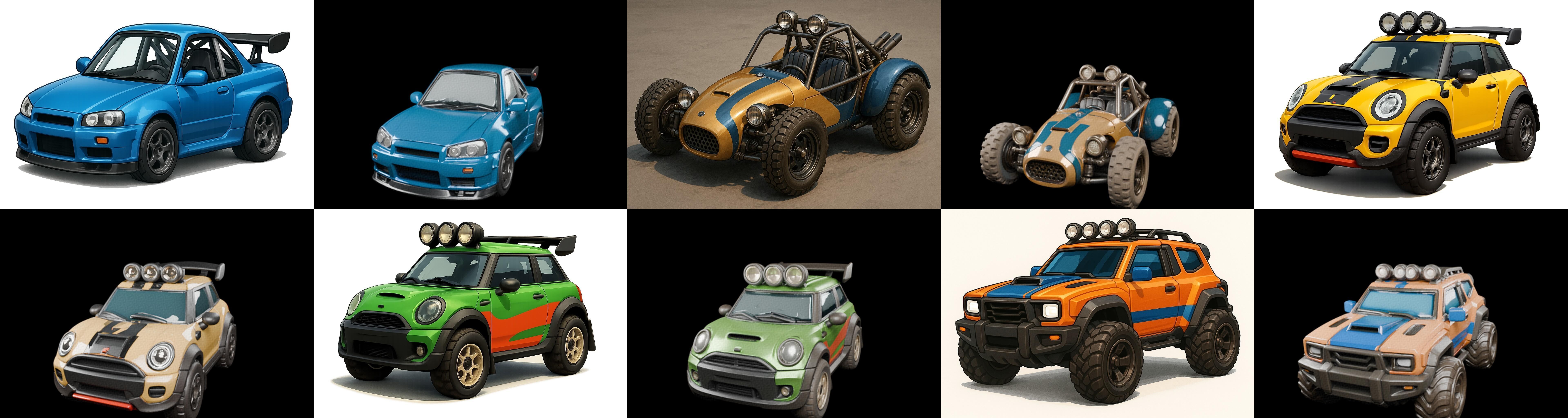 Gt one Car bundle 2 pack 100 glb 3D model_16