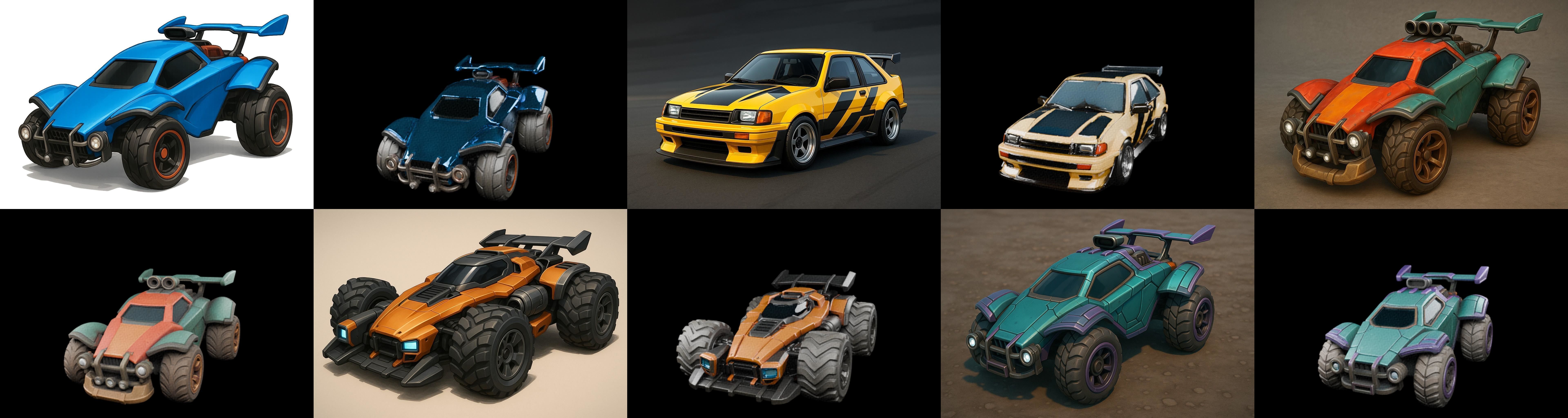 Gt one Car bundle 2 pack 100 glb 3D model_7
