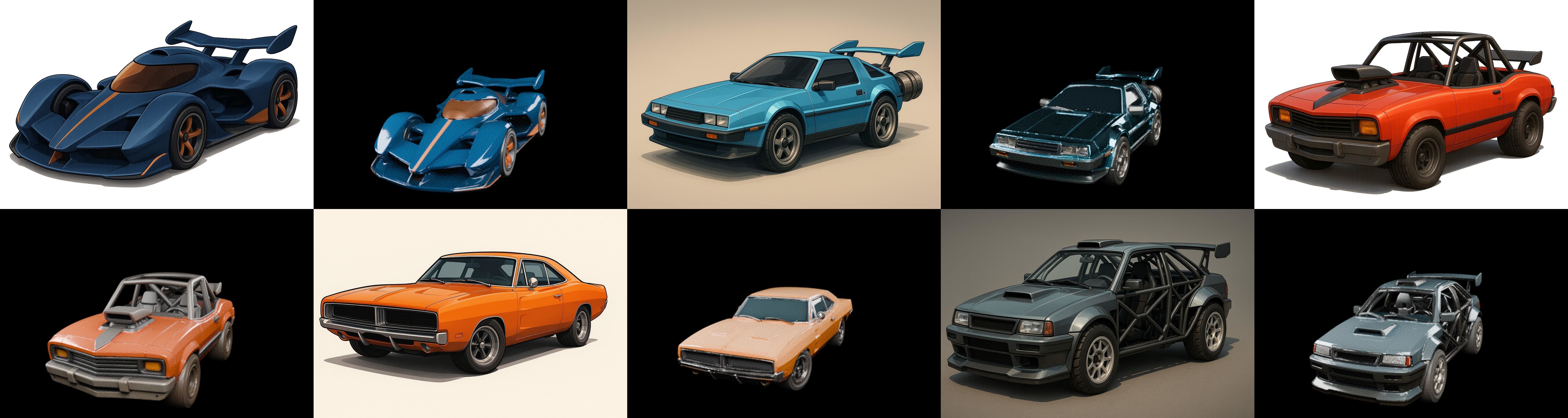 Gt one Car bundle 2 pack 100 glb 3D model_8