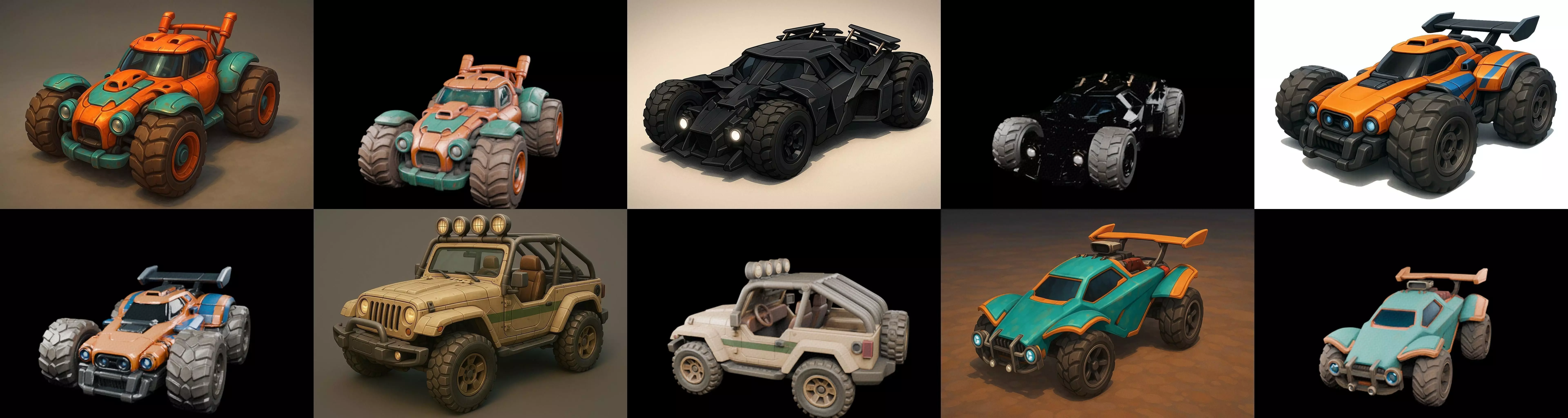 Gt one Car bundle 2 pack 100 glb 3D model_0