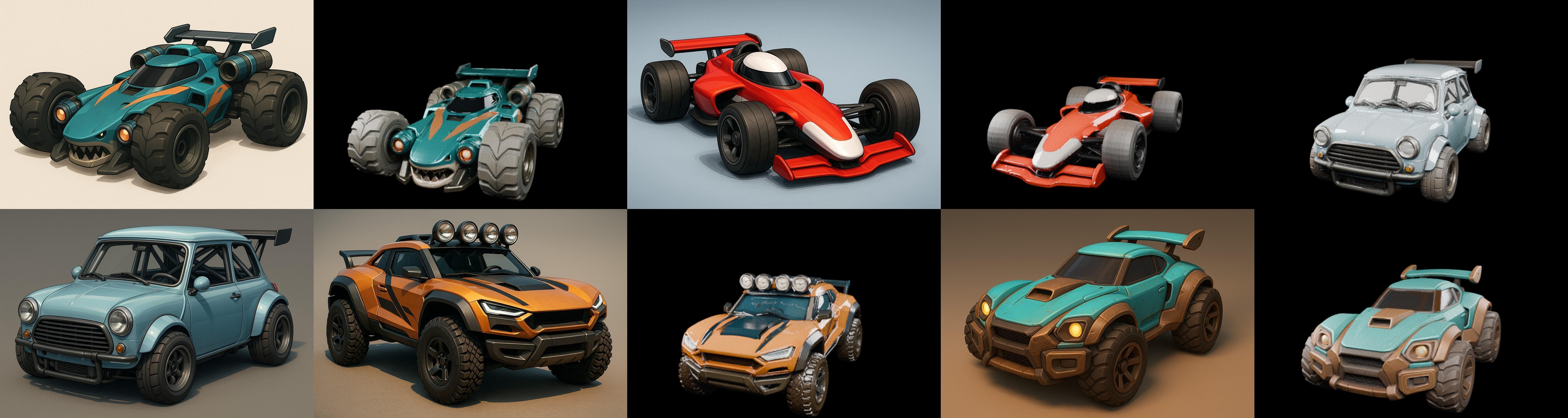Gt one Car bundle 2 pack 100 glb 3D model_12
