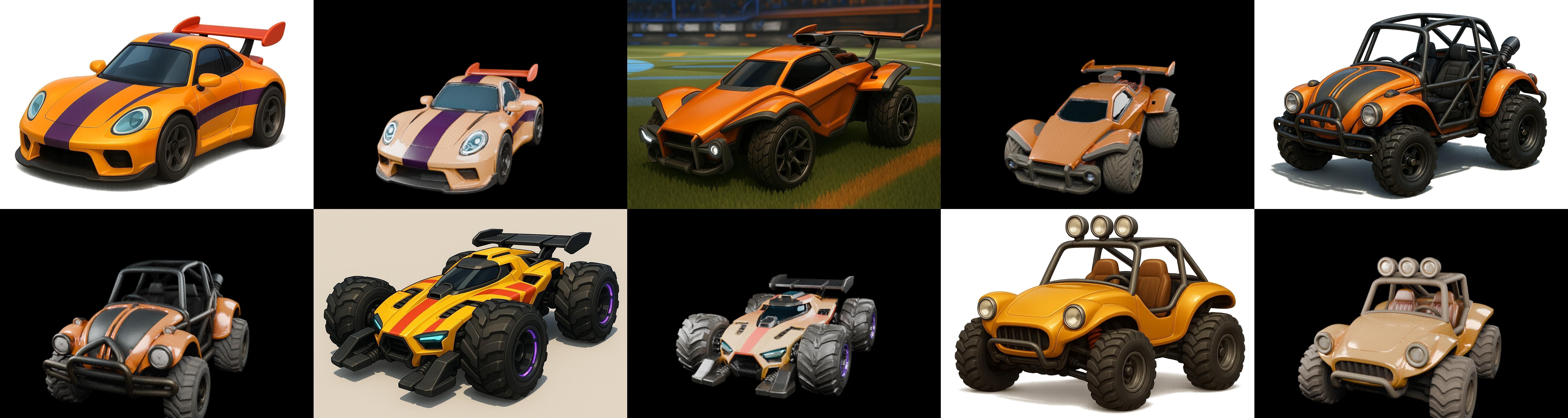 Gt one Car bundle 2 pack 100 glb 3D model_13