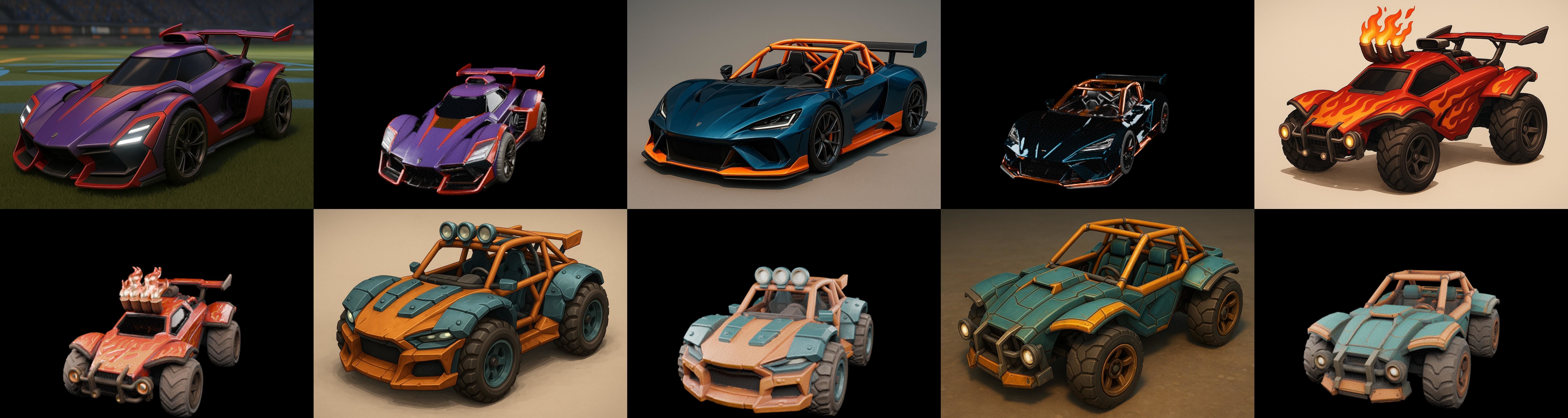 Gt one Car bundle 2 pack 100 glb 3D model_5